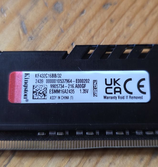 32GB RAM 3200MHz DDR4 Fury Beast