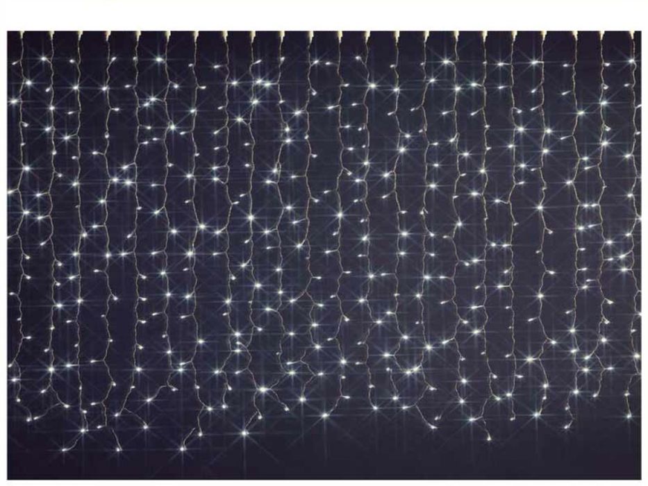 Коледна украса-Лед светеща завеса 300/60см