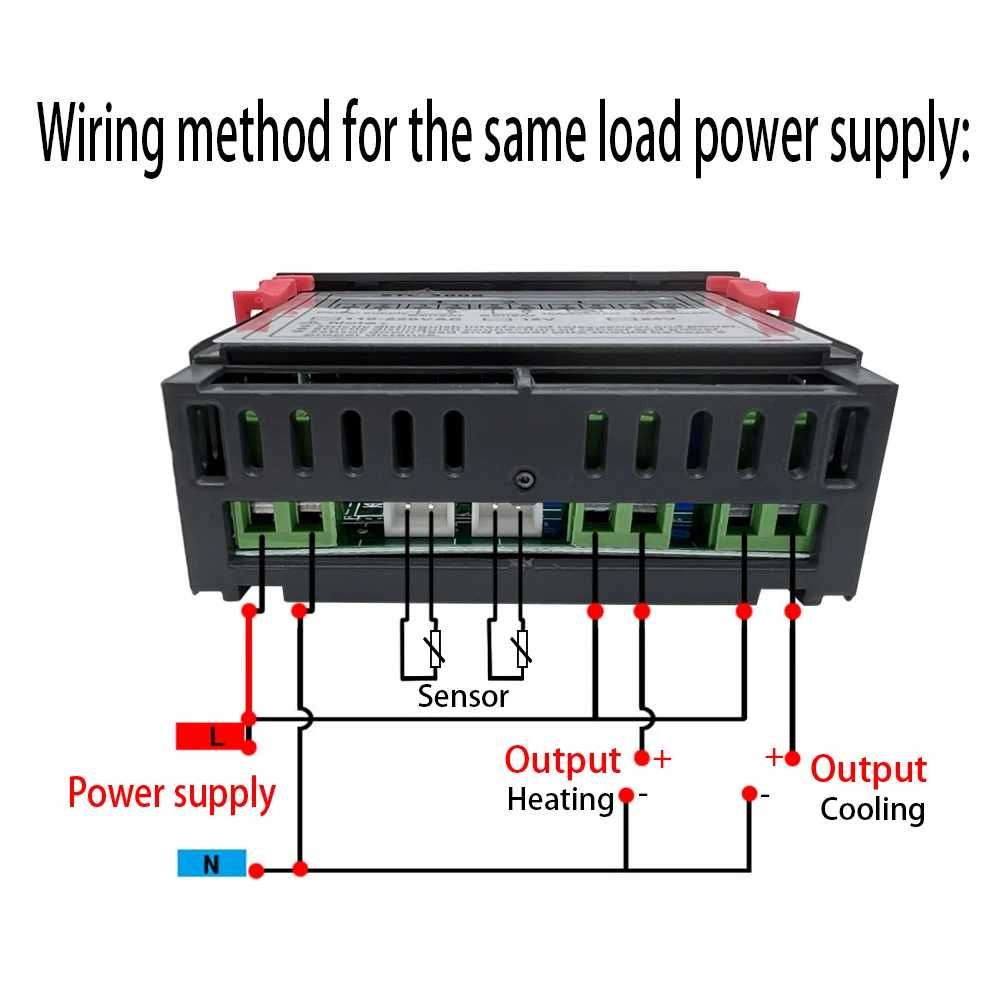 Termostat Controler digital temperatura 220V AC 10A doi senzori