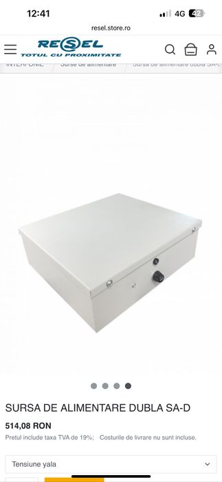 Sursa alimentare interfon videointerfon iscp-01 sa-s resel 12v