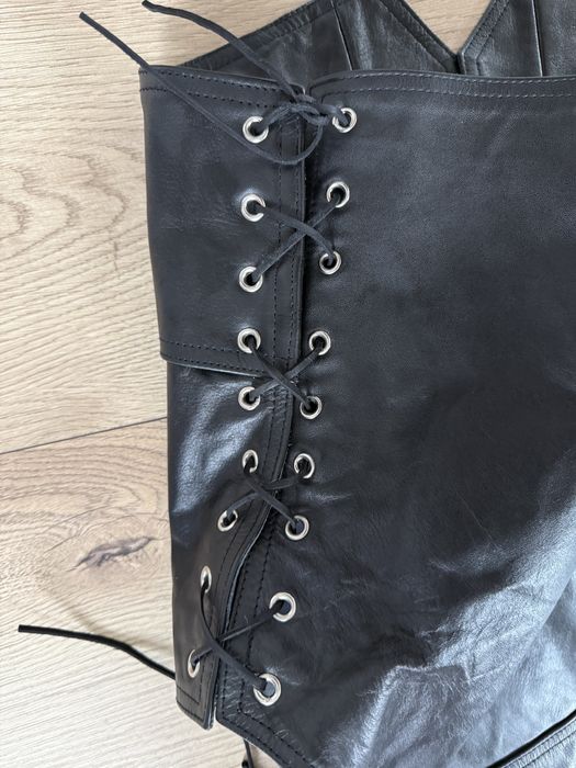 Vesta Piele Naturala Model Deosebit Negru Barbati | Marime XL