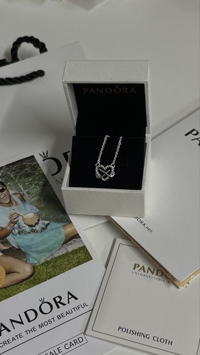 Colier Pandora Inima+Infinit Set Complet