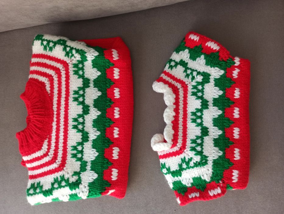 Коледни пуловерчета за дете и бебе