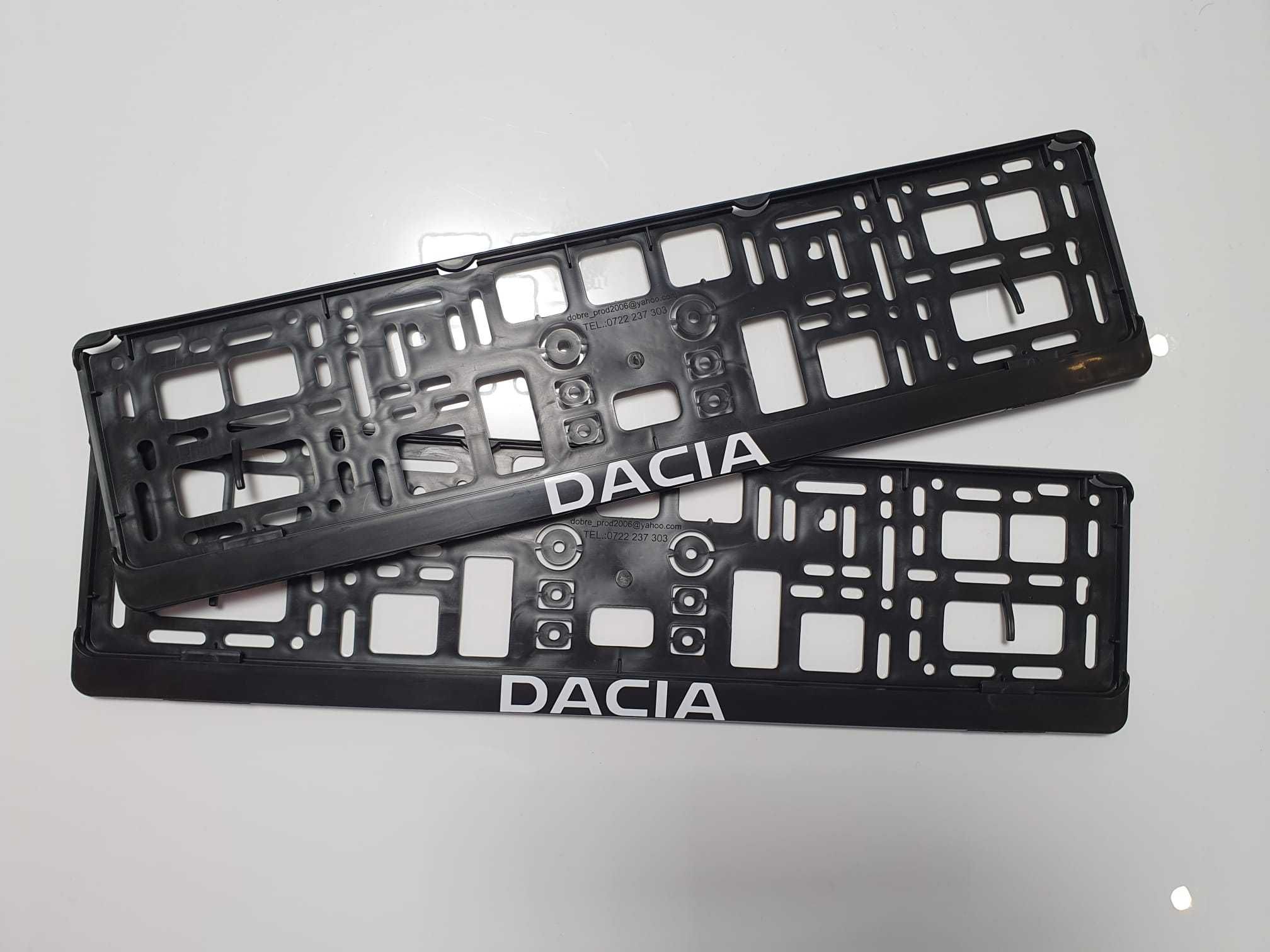 Suporti numar inmatriculare cu logo Dacia