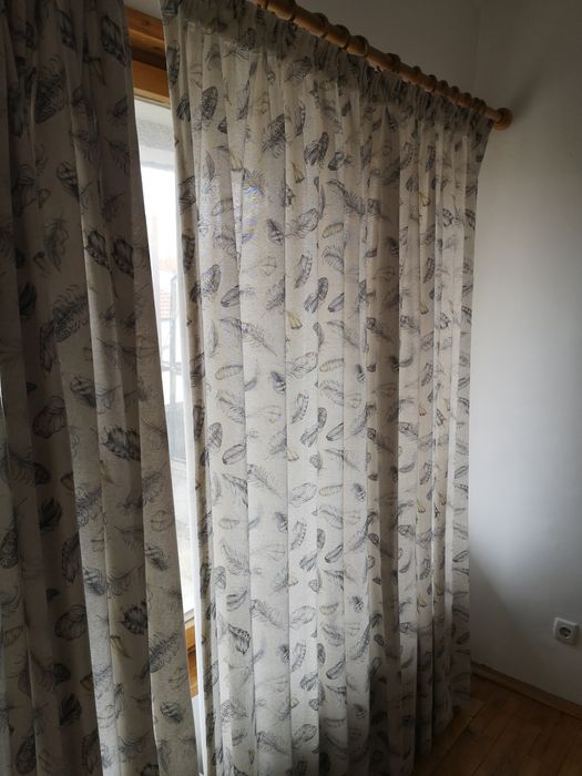 Светло сиви пердета - 2 броя, 197 х 140 см