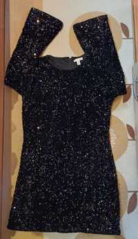 Ефирна рокля с пайети