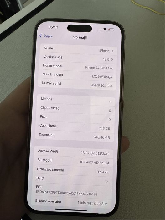iPhone 14 PRO MAX  256 GB  Liber Retea  Gold