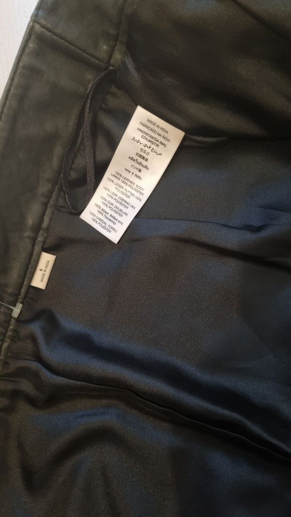 Fustă piele naturală DKNY S/M