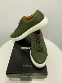 Sneakers Bigotti verzi piele naturala talpa extra light