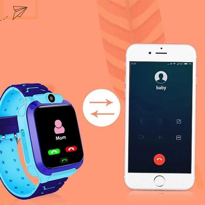 Детски Смарт Часовник Q12  GPS Разговори Чат Игри Smart Watch, Sim