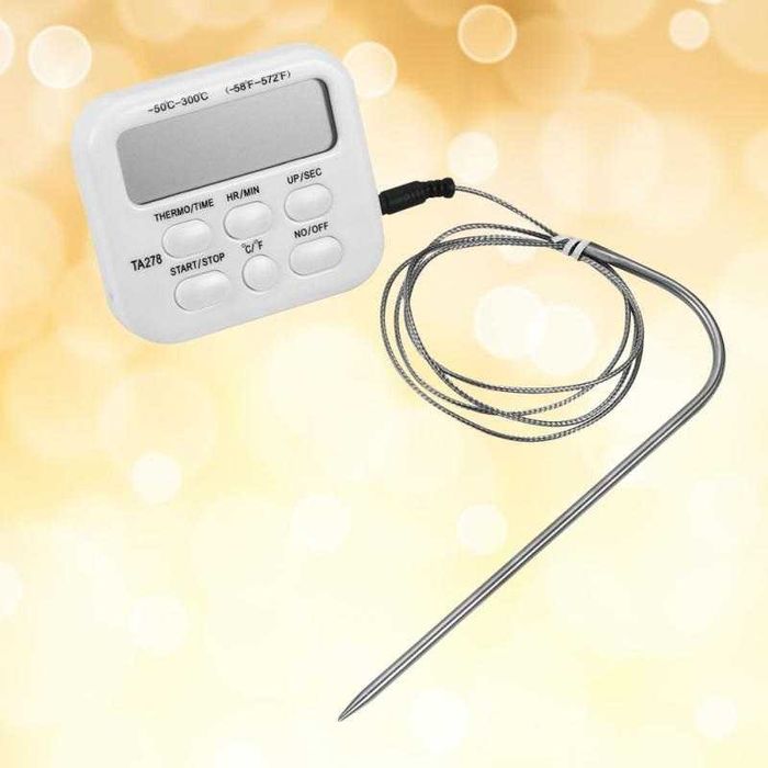 Готварски термометър TA278, с таймер и сонда. Българско ръководство
