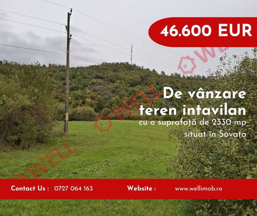 De vânzare teren intravilan în Sovata!