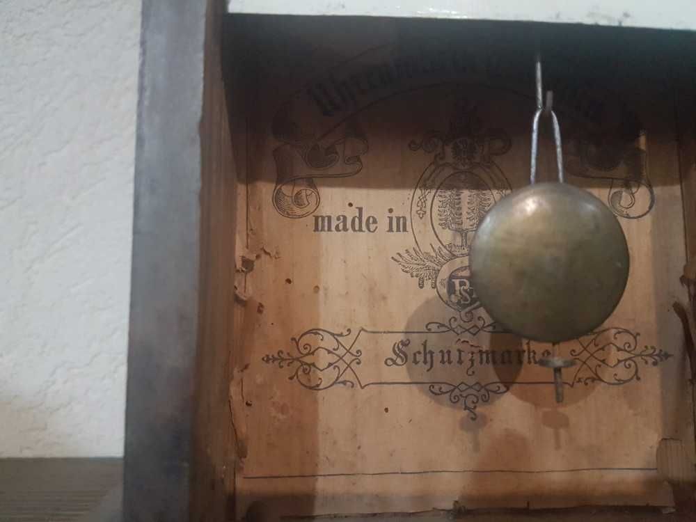 Ceas vechi de birou TEUTONIA german cottage mantel clock sec. XIX