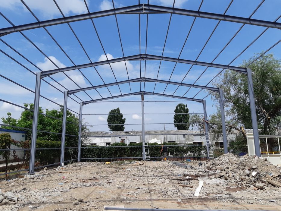 Vand hale metalice structuri IPE, confecționam orice dimensiune ( de