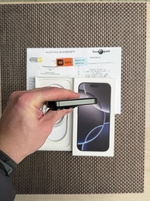 КАТО НОВ!/*ЛИЗИНГ*/ iPhone 16 Pro 256Gb Black Titanium 24М гаранция