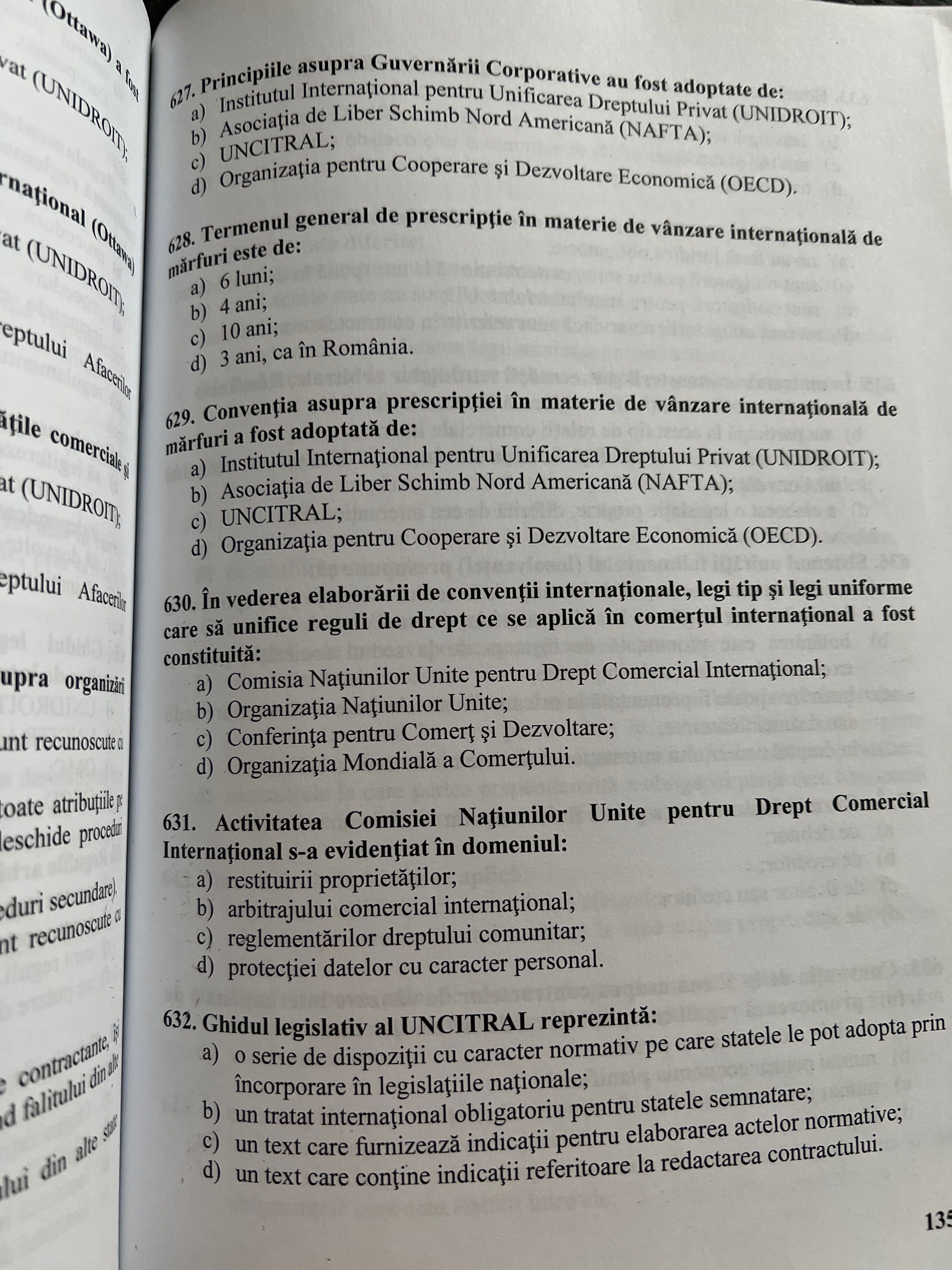 Teste grila licenta Economie si Afaceri internationale