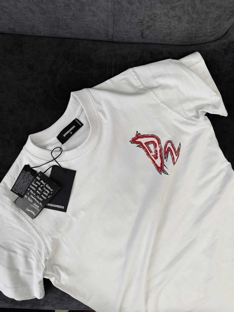Dsquared2 бяла тениска