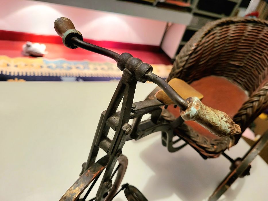 Machete lemn și alama anii 1900 colectie păpuși porțelan