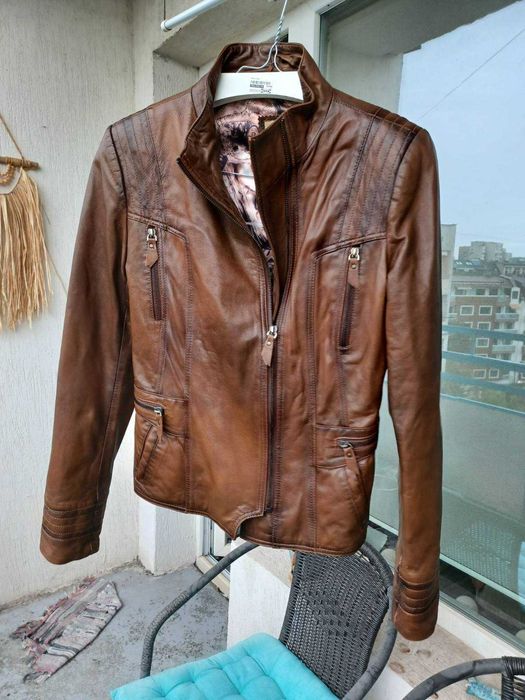 Дамско кожено яке, естествена кожа, S-размер