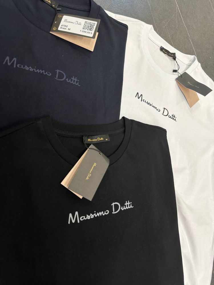 Мужская футболка 100% хлопок massimo dutti