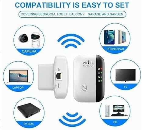 Универсално съвместим WiFi усилвател на сигнал VAIYI