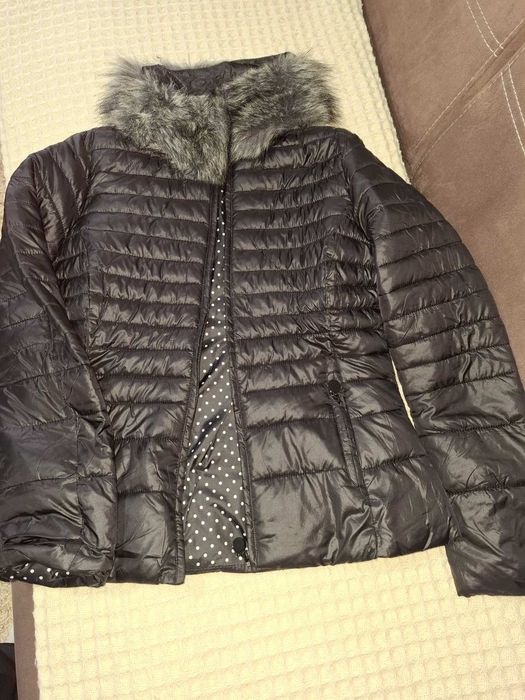Зимно палто с качулка ново