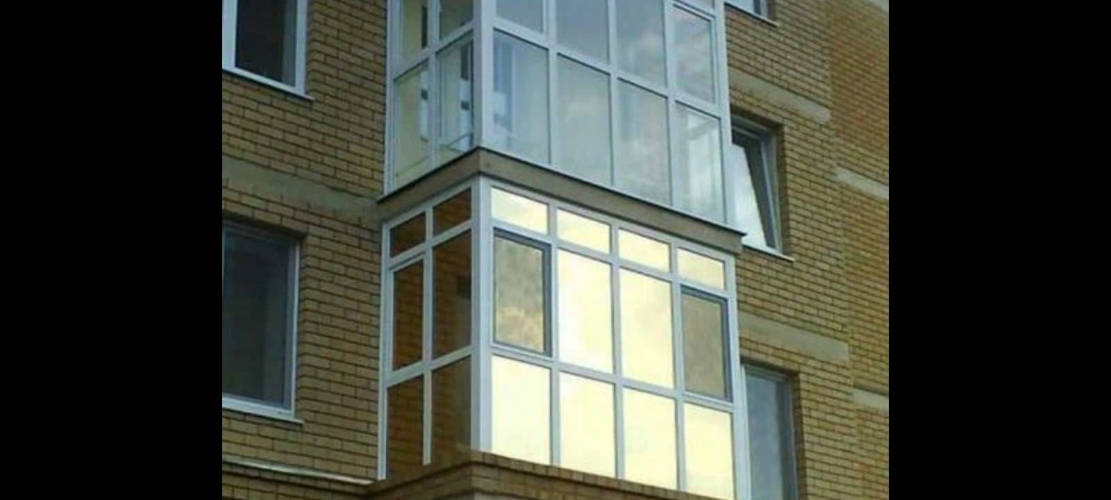 Тонирование окон балконов витражей