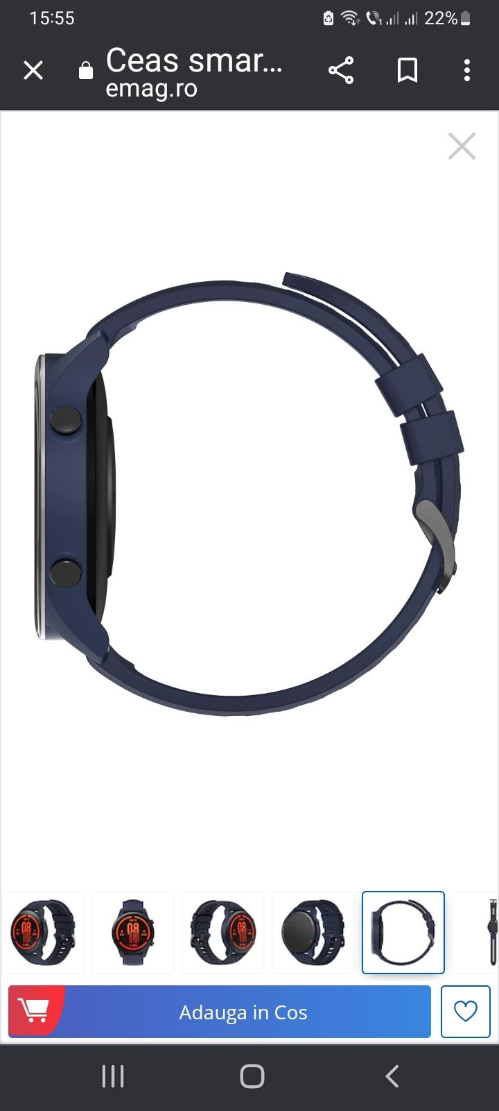 Ceas Xiaomi Mi Watch, Navy Blue