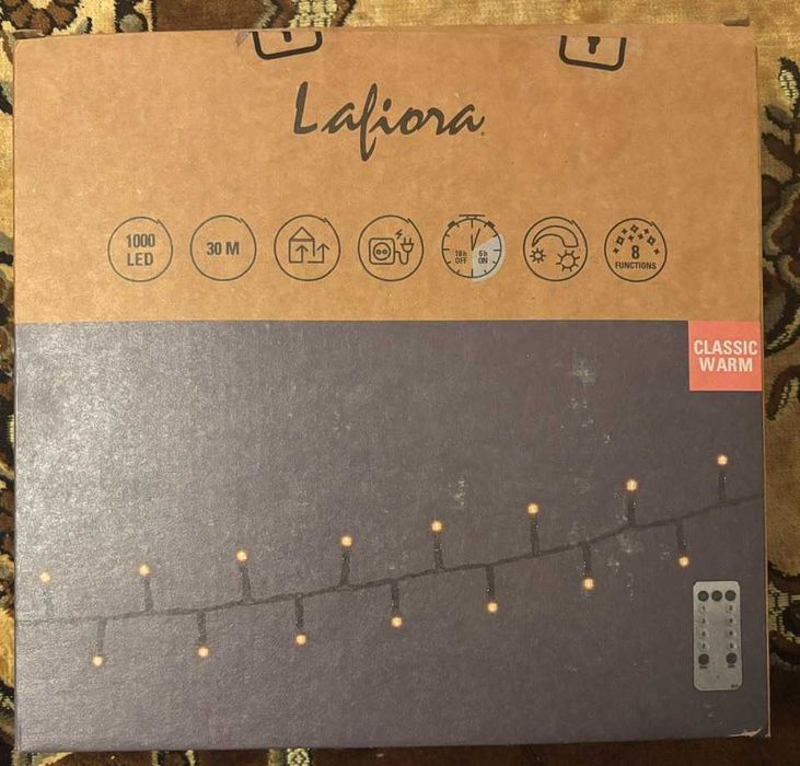 Ghirlanda LED Lafiora 1000 LED-uri,30M- Classic Warm