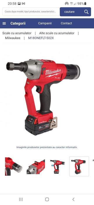 Milwaukee pisto piulițe nituibile oneflt nou