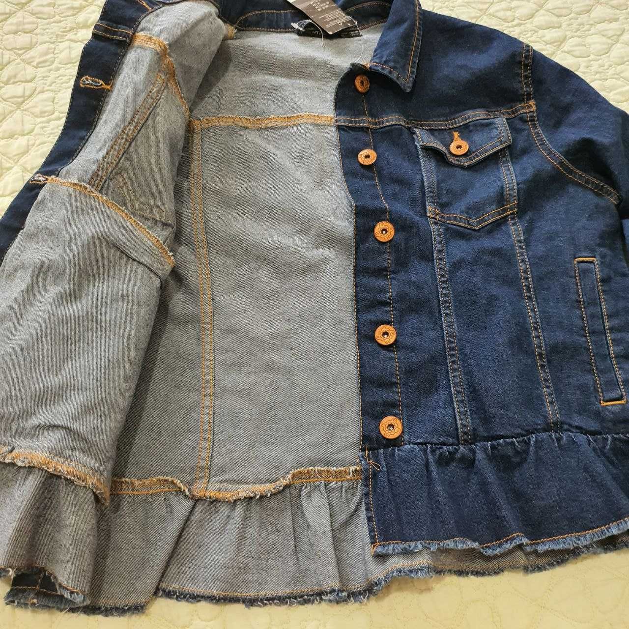 Jacheta/geacă din denim bleumarin dama L