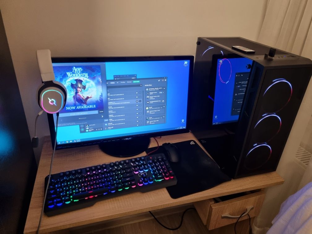 Pc gaming + monitor AOC 240 hz 1ms curbat 27"