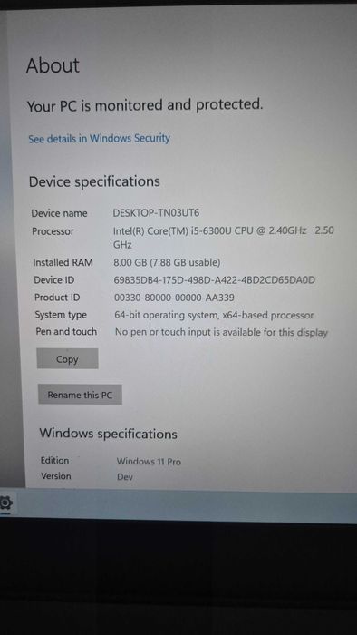 Laptop Lenovo thinkpad T470 I5 gen 6