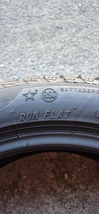 4 anvelope iarna runflat ca si noi Pirelli 245/45/18,dot 2022.Pret/buc