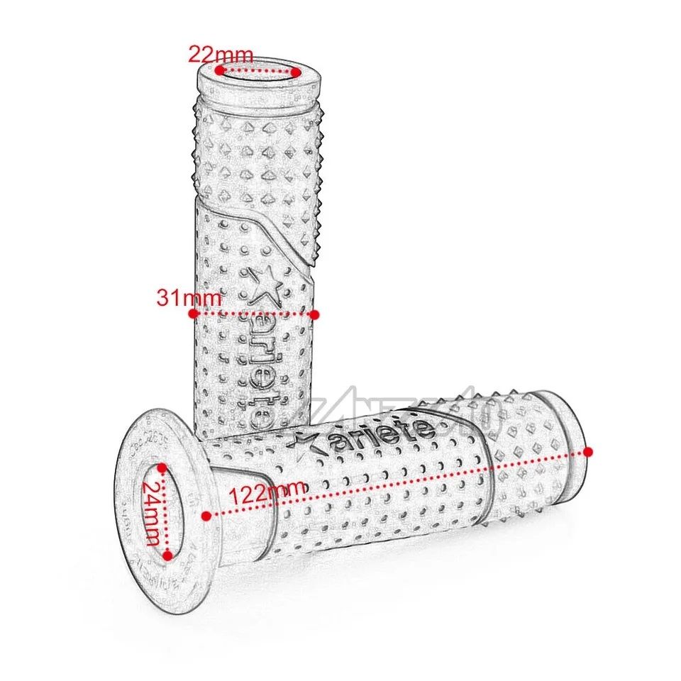 Ръкохватки дръжки ARIETE 22мм за мотор мотоциклет
