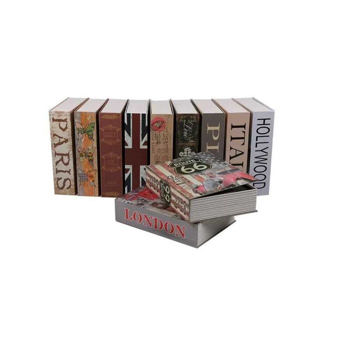 Seif carte cu cheie pentru blocare, model Retro Route 66, 240x155x55mm