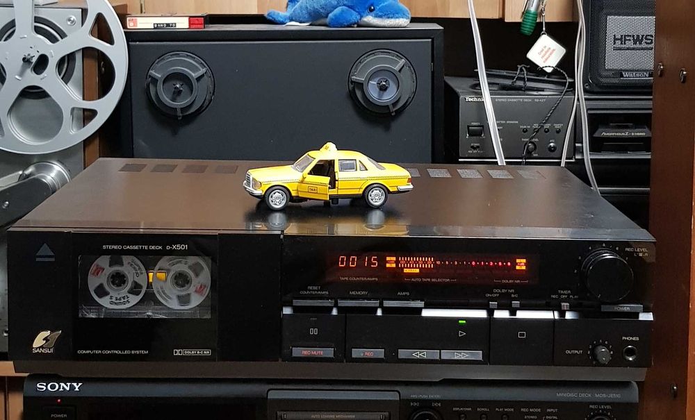 Casetofon Deck Stereo Vintage SANSUI D X501 BLACK (Made in Japan)