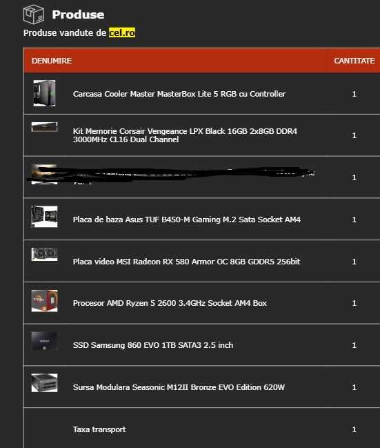 Vand PC Gaming Ryzen 5 / MSI 8GB DDR5 256bit / RAM 16 GB / SSD 1TB