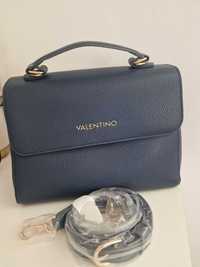 Дамска чанта Валентино (Тъмно синя с дълга држка)