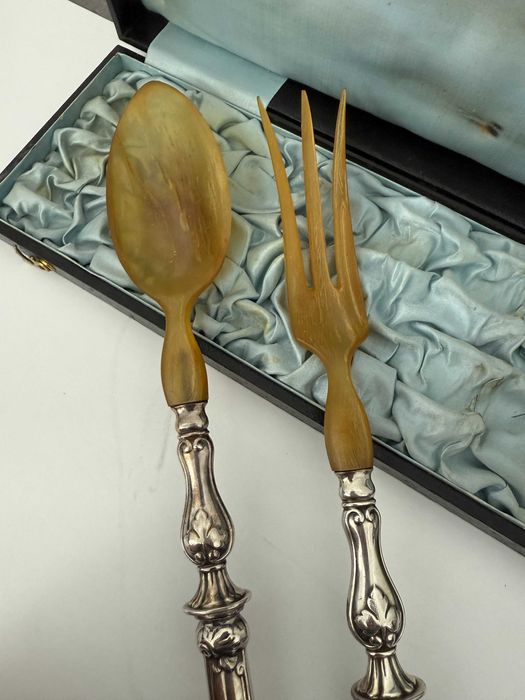 Френски сребърни прибори за салата. №7556