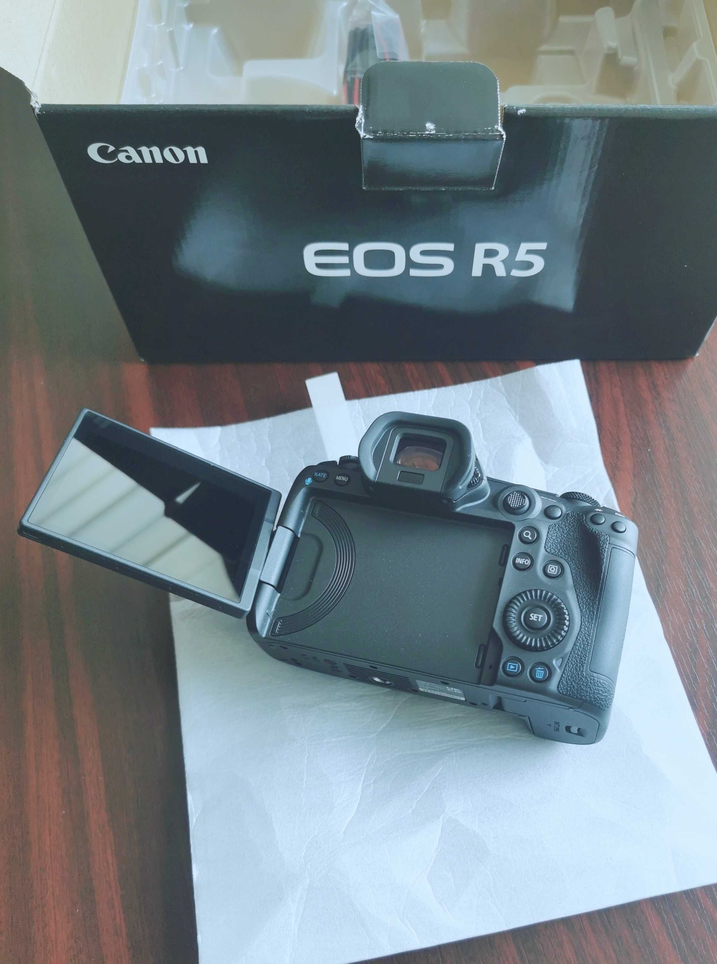 Canon EOS R5 body + extra acumulator original (ca noi, garantie in Ro)