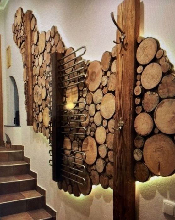 Дървени шайби за облицовка на стени