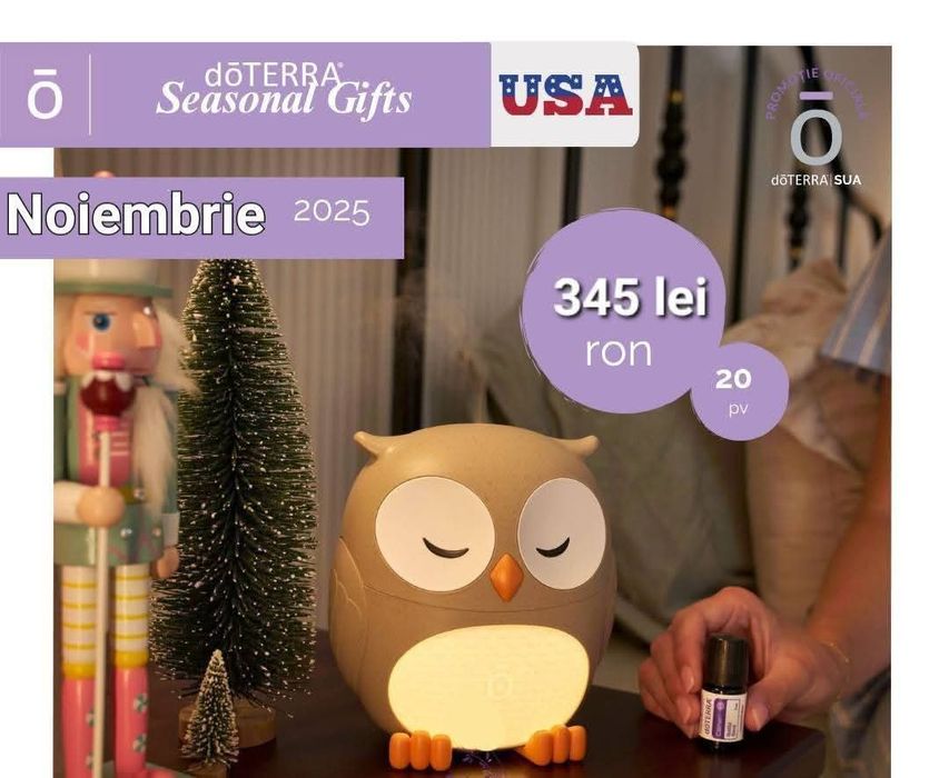 Difuzor doTERRA OWL Bufnita si Calmer 5 ml