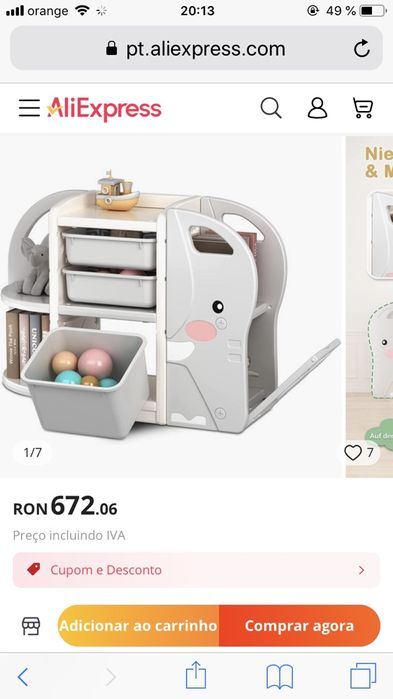 Dulapior de plasic elefant