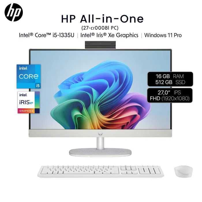 HP All-in-One (27-cr0008l) PC  i5-1335U/16GB/512GB/27'' IPS
