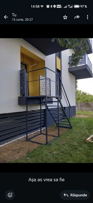 Scara metalica pt balcon