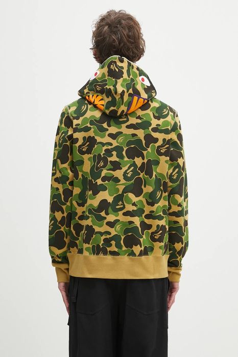 A Bathing Ape hanorac de bumbac ABC camo shark