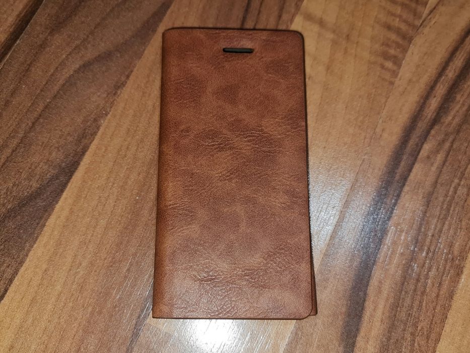 Husa flip piele originala Green Ideas Oxford Case iPhone 7 8 SE 2 SE 3