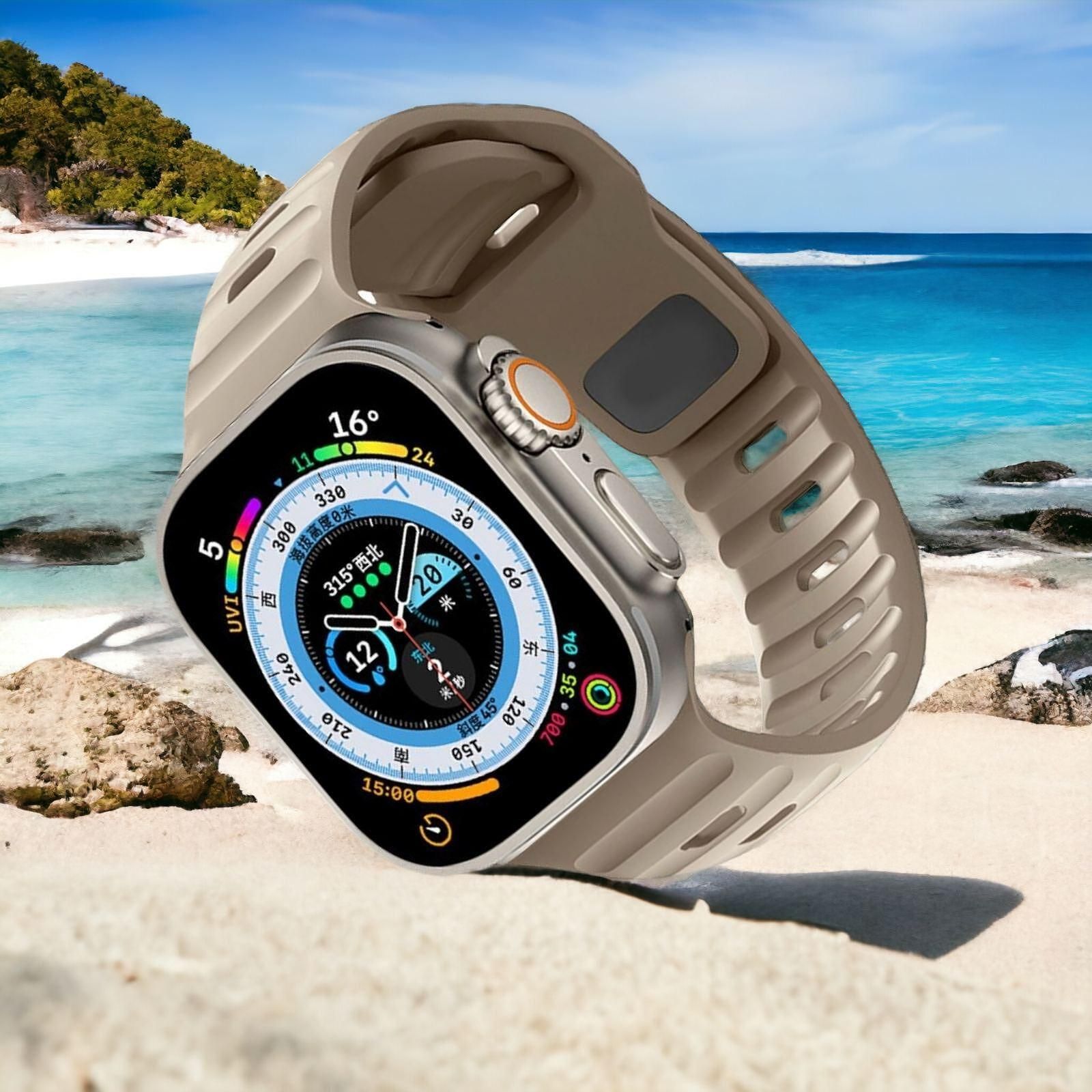 Каишка tech protect icon line за apple watch ultra/ ultra 2 sand