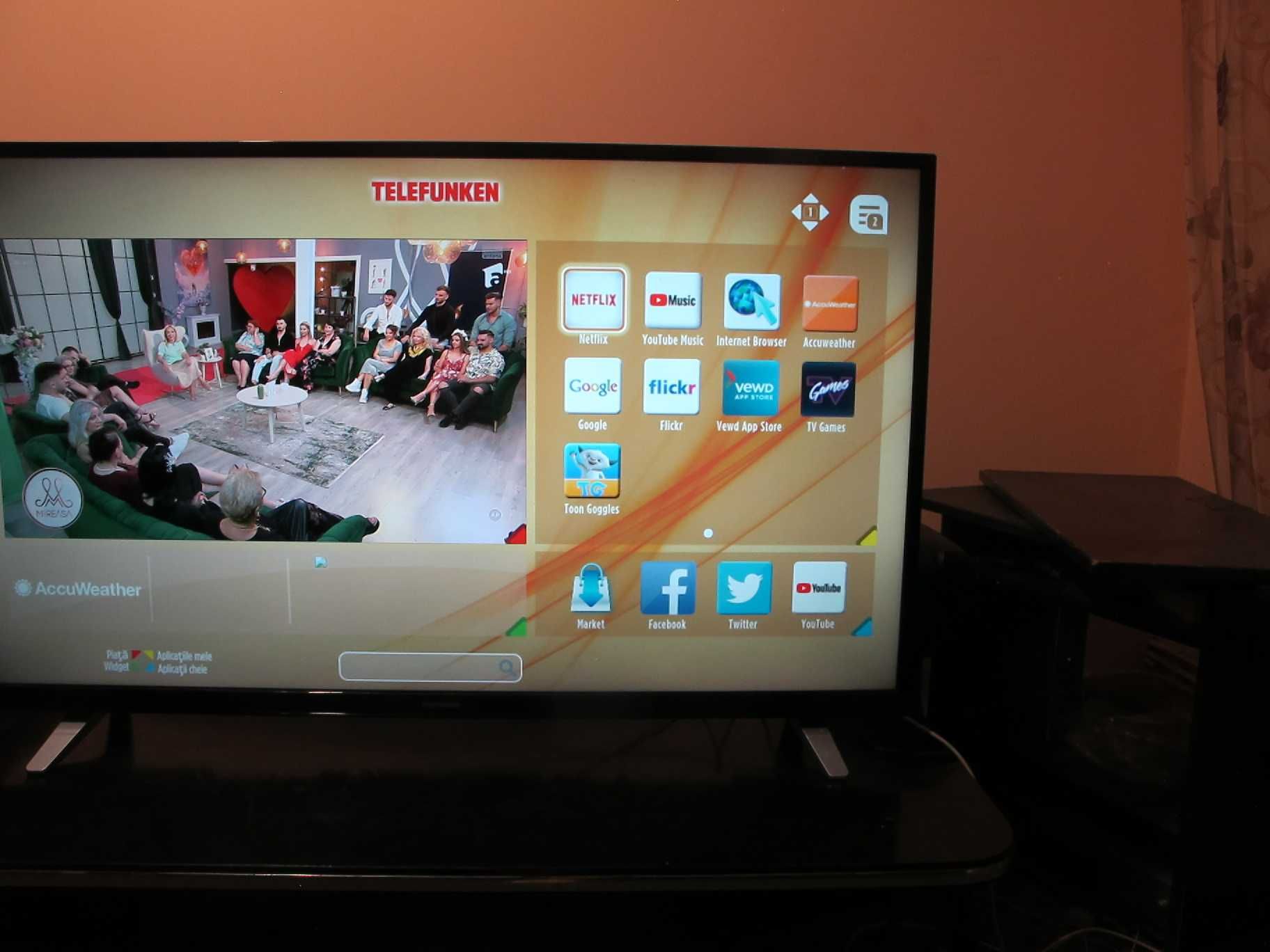 Televizor Led Smart Ultra 4K Telefunken 127cm model D50U293R4CW